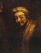 Rembrandt Peale Selbstportrat mit Malstock oil